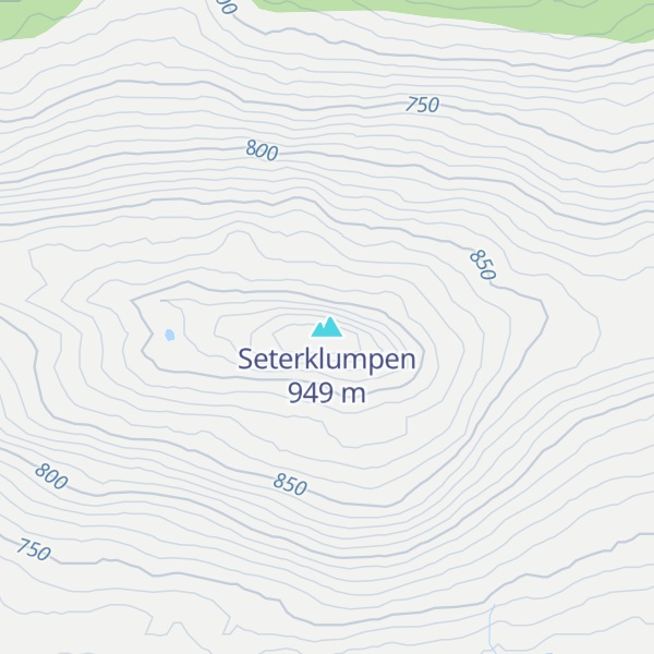 Map of Seterklumpen