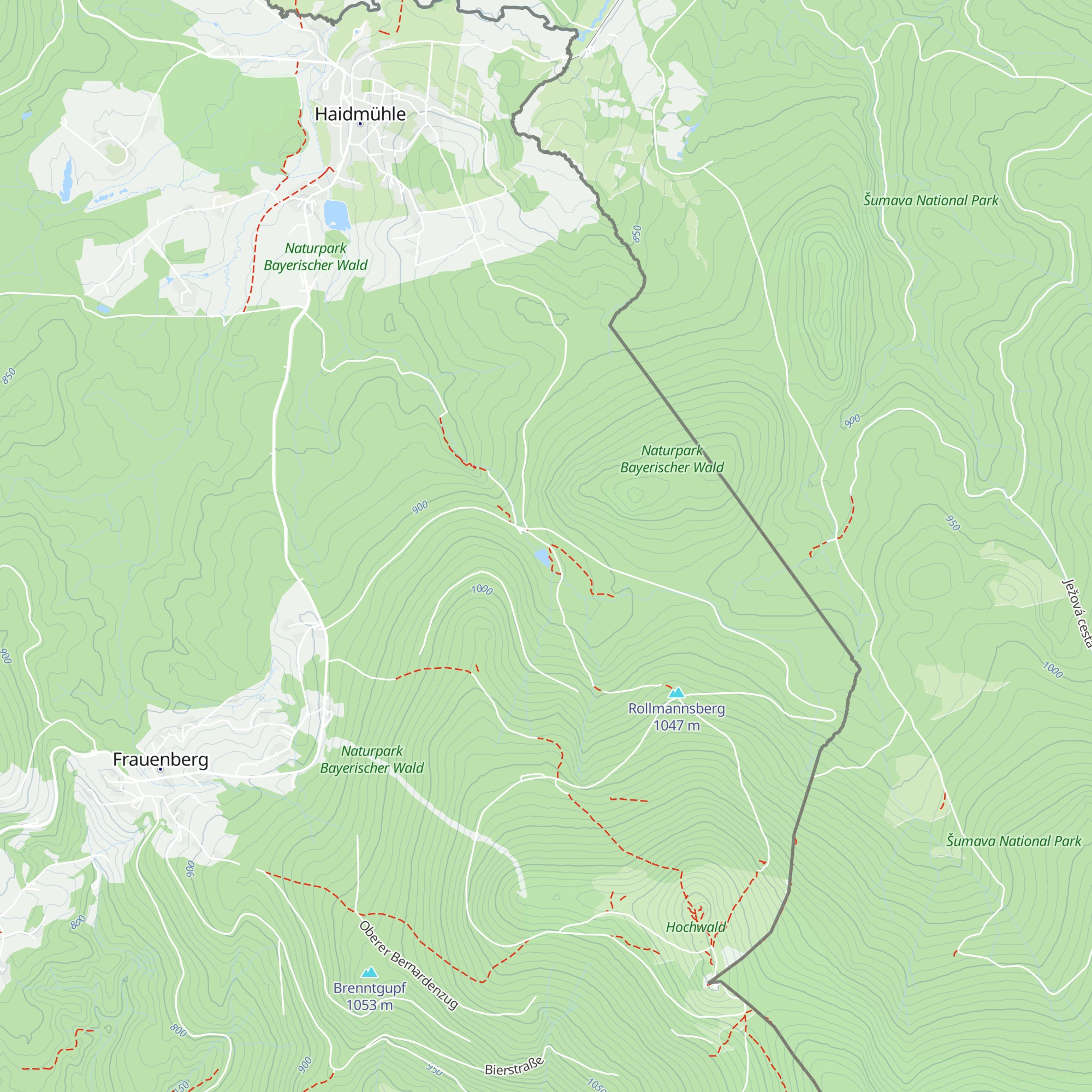 Kreuzbachklausen-Hütte map
