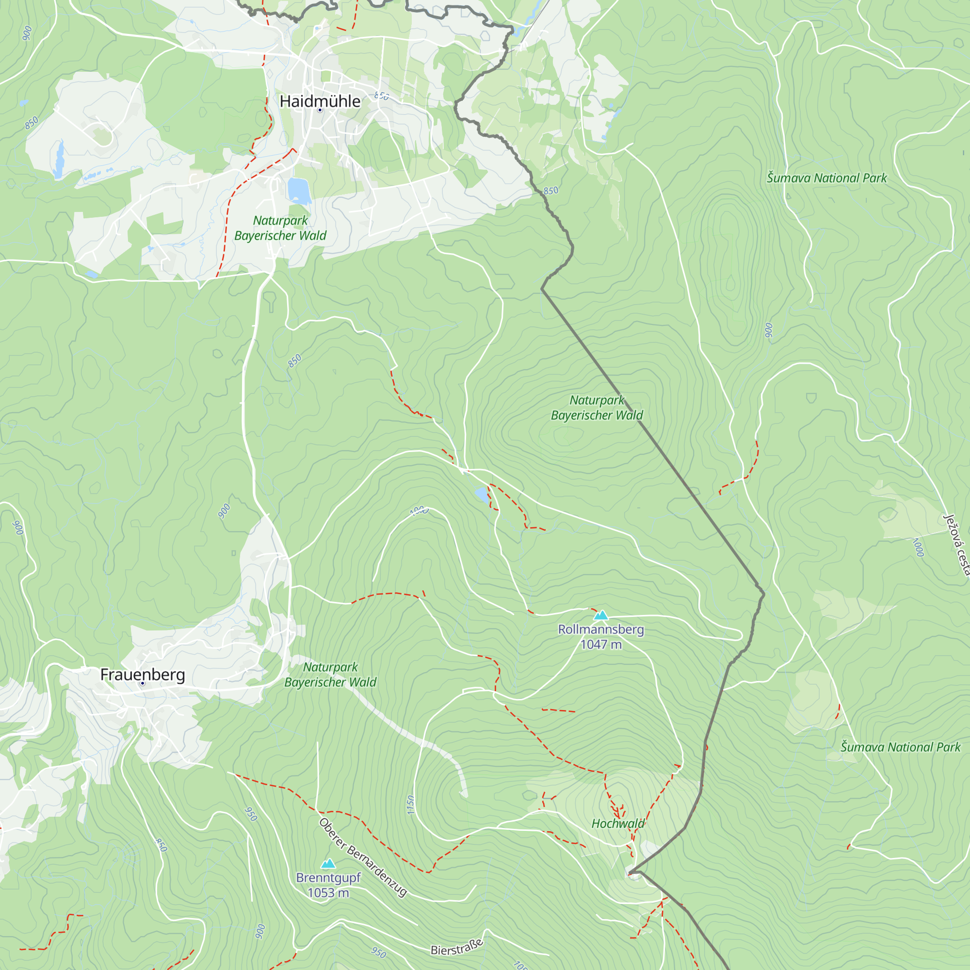 Kreuzbachklausen-Hütte map