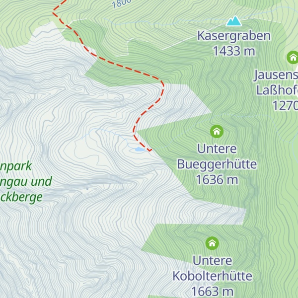 Map of Obere Bueggerhütte