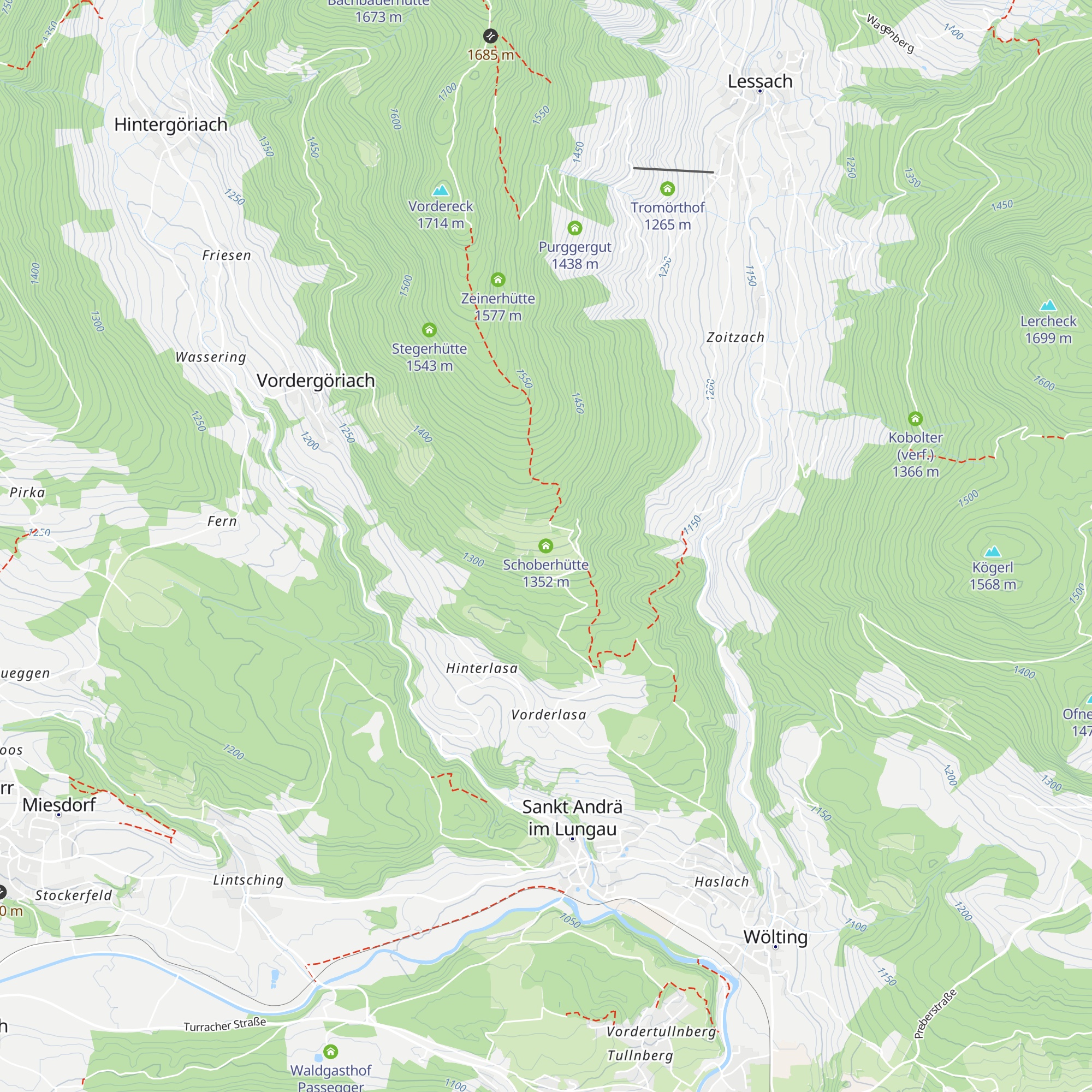 Schoberhütte map