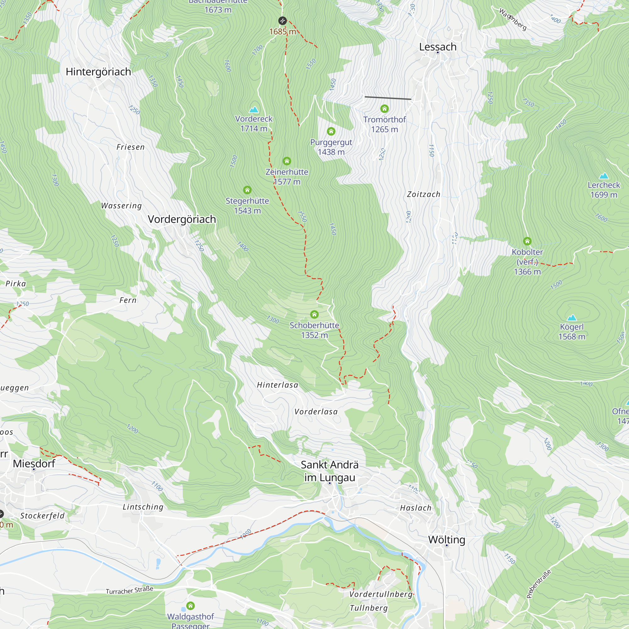 Schoberhütte map