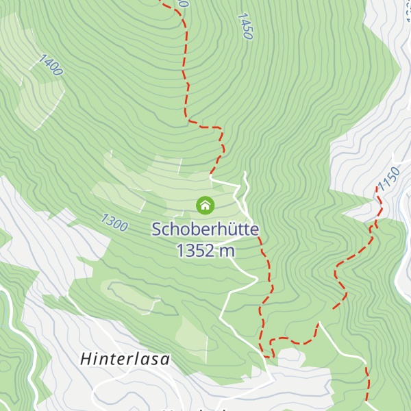 Map of Schoberhütte