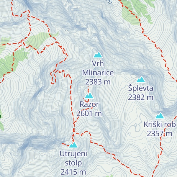 Map of Turn pod Razorjem