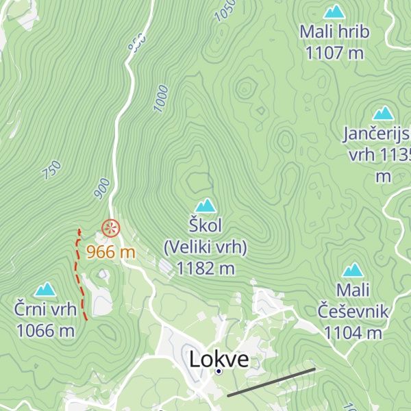 Map of Škol (Veliki vrh)