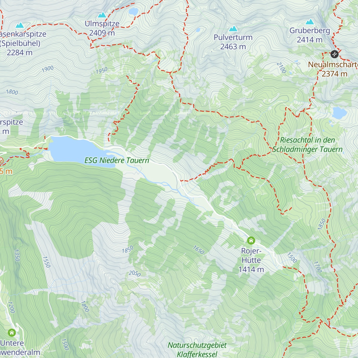 Kerschbaumer Alm map