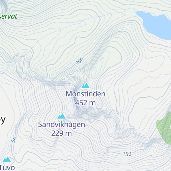 Map of Monstinden