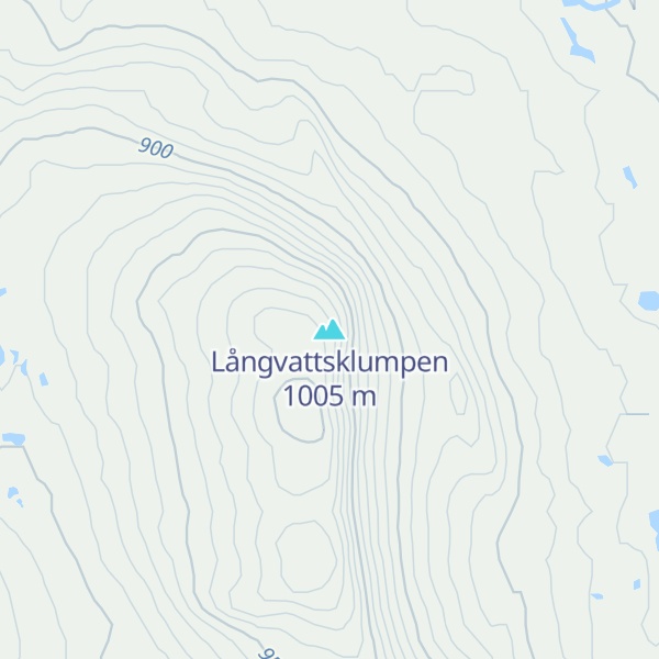 Map of Långvattsklumpen
