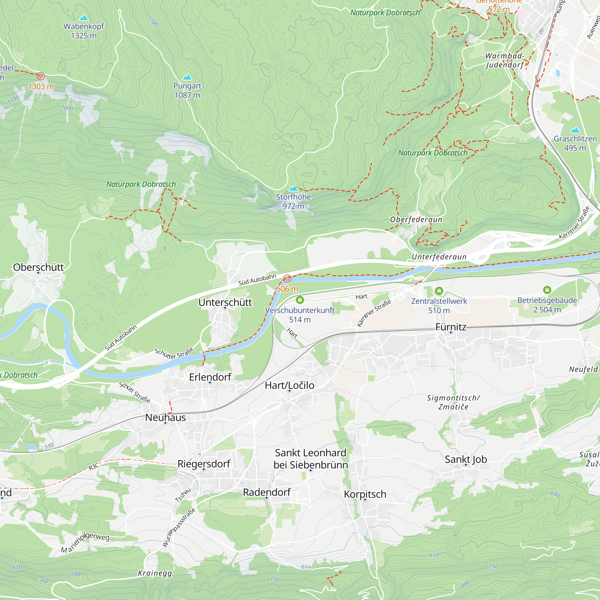 Verschubunterkunft map