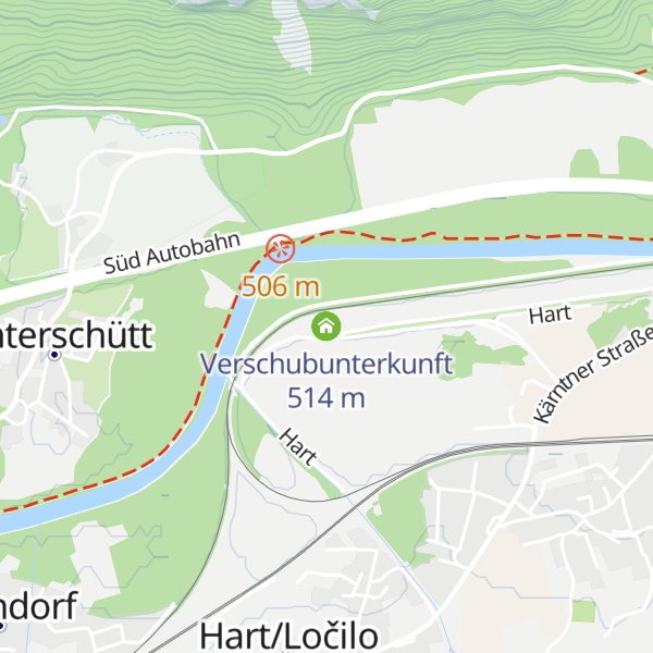 Map of Verschubunterkunft