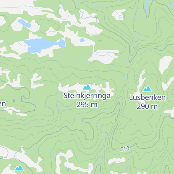 Map of Steinkjerringa