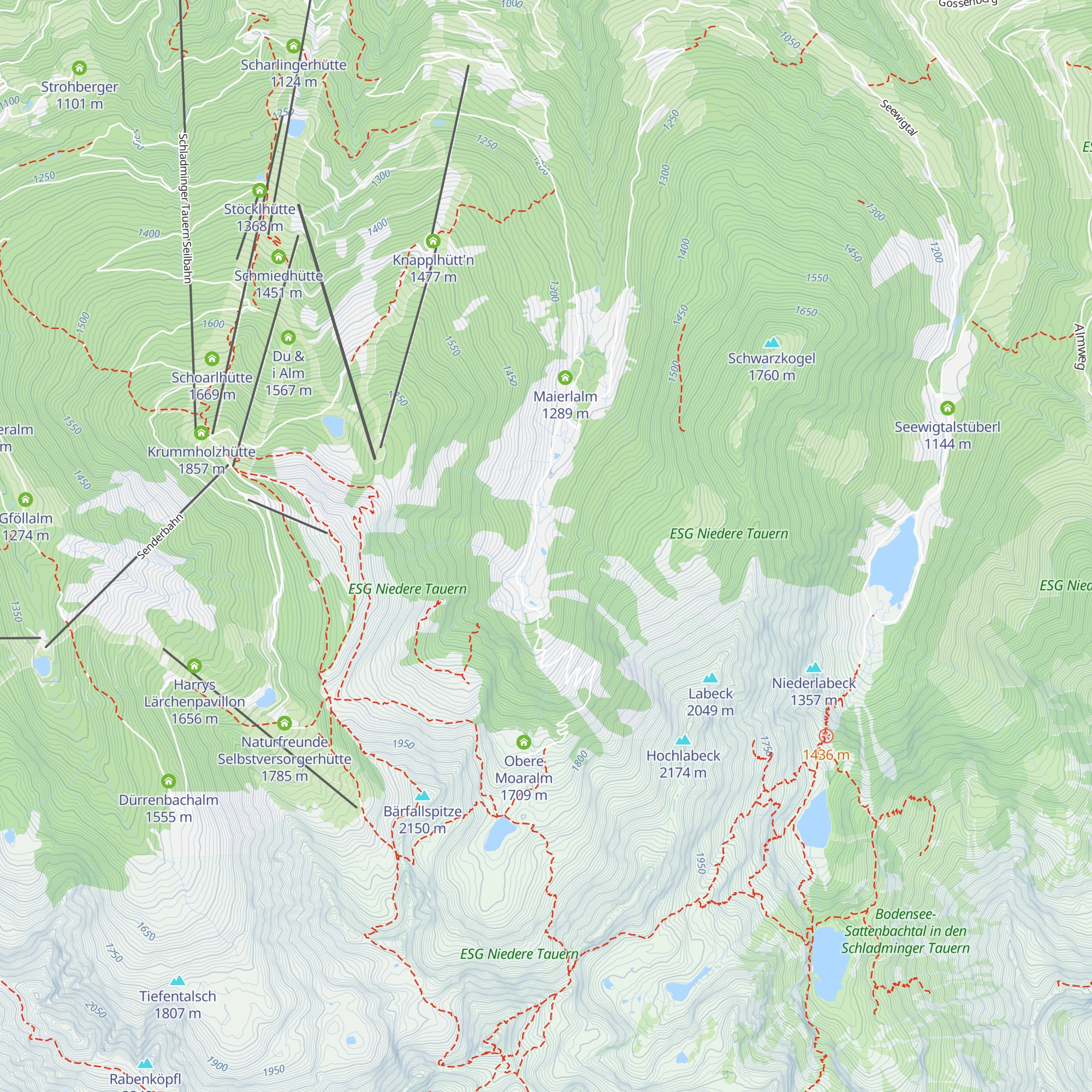 Stanglalm map