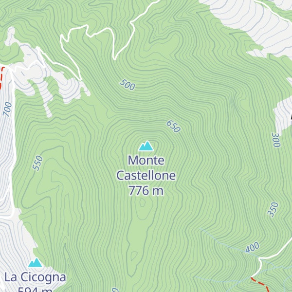 Map of Monte Castellone