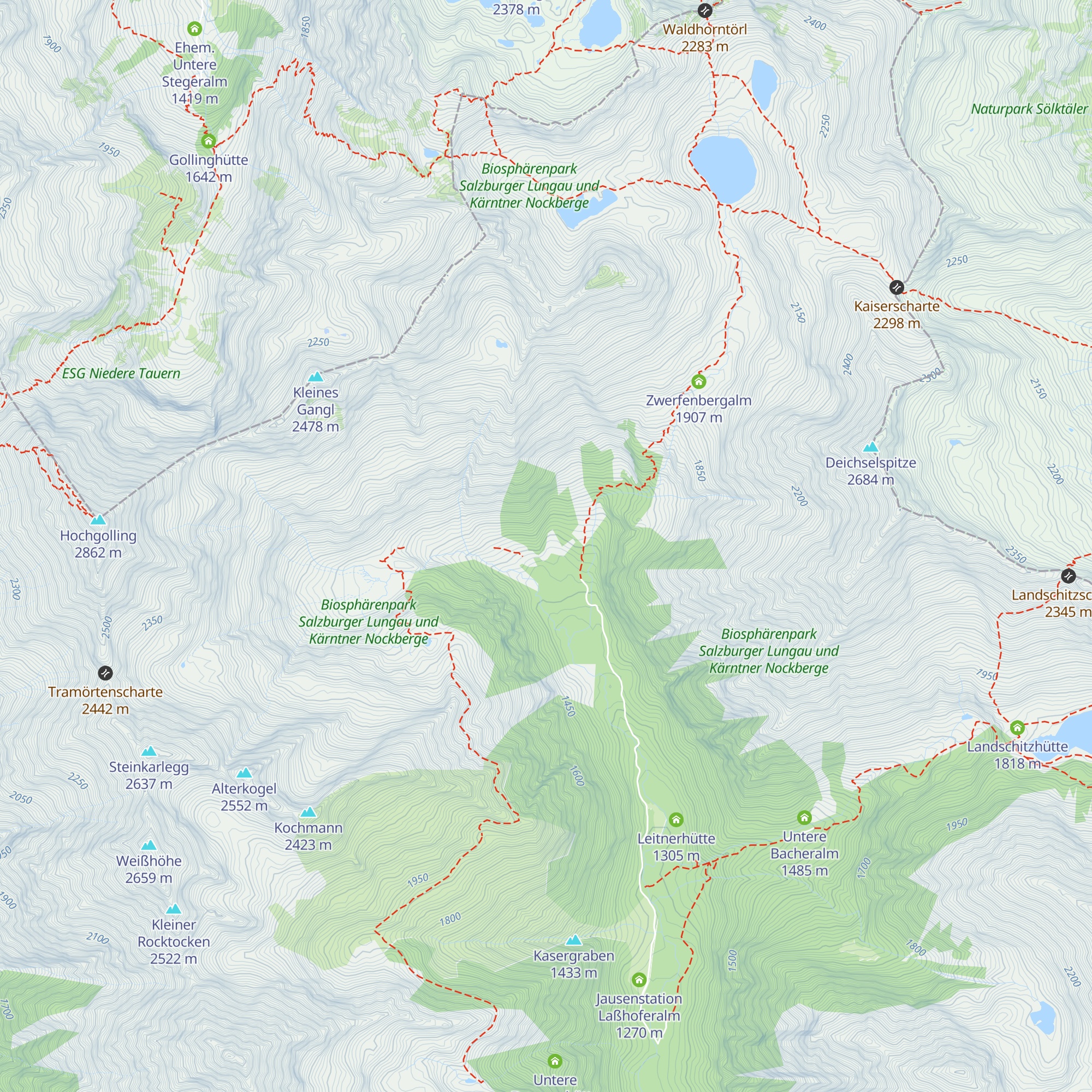 Goral Hutte map