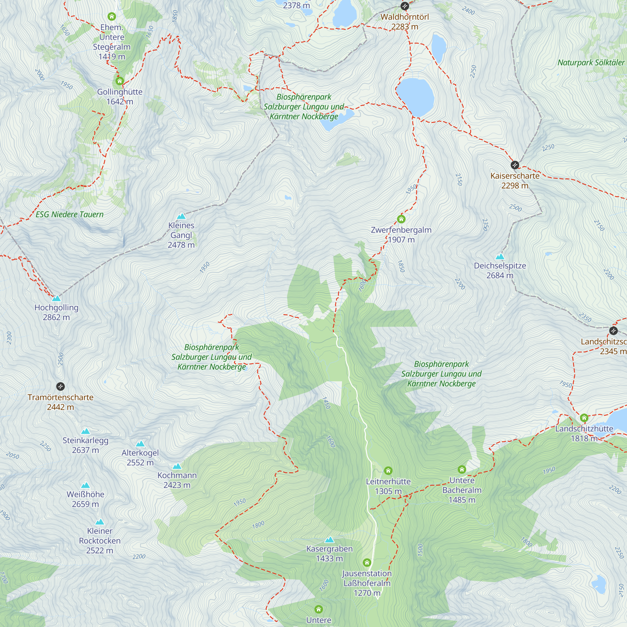 Goral Hutte map