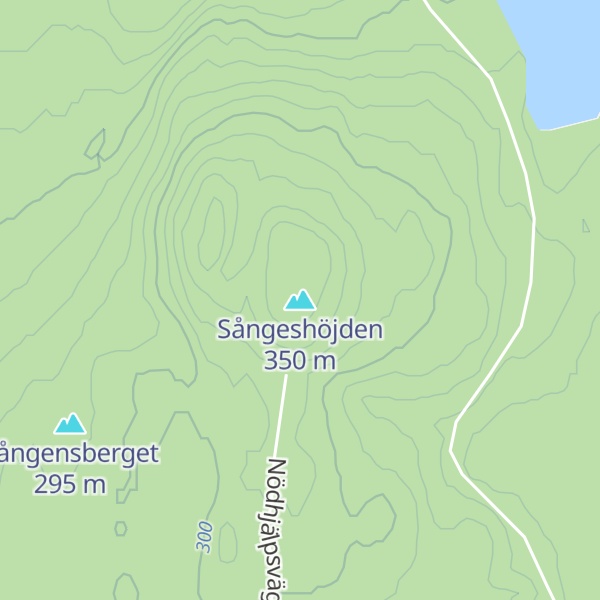 Map of Sångeshöjden
