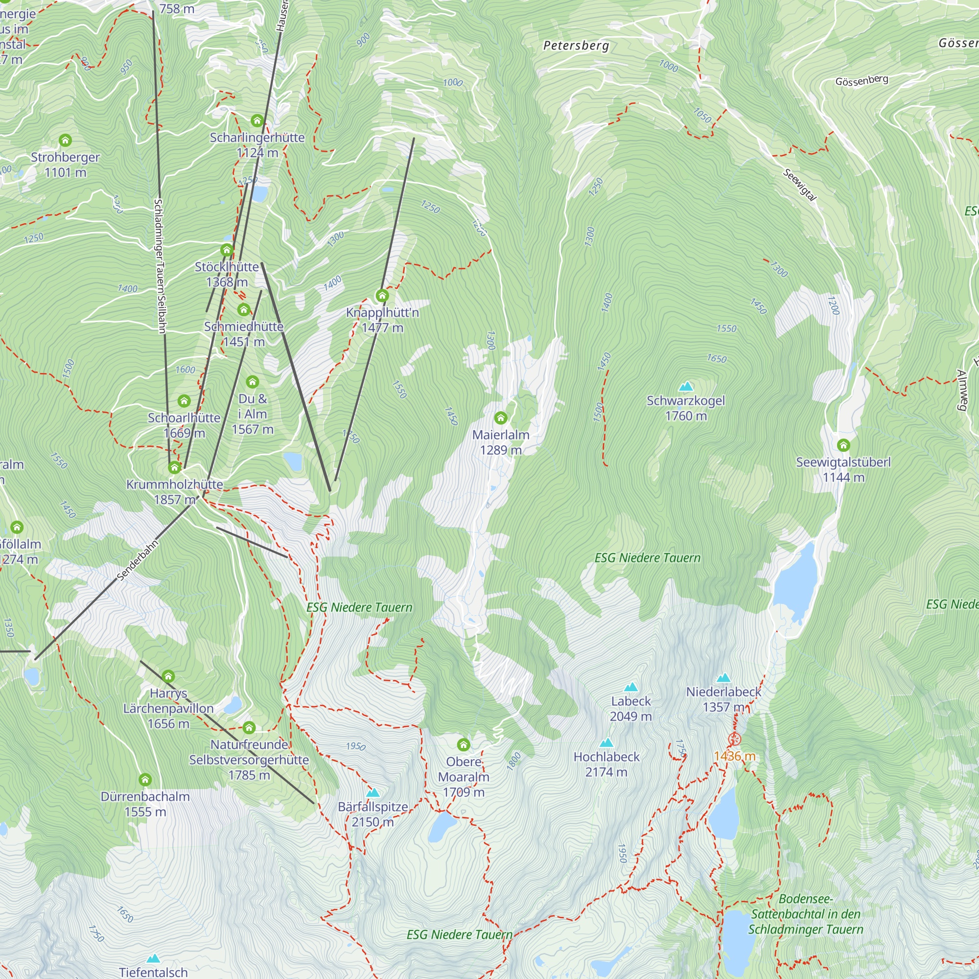 Schmiedalm map