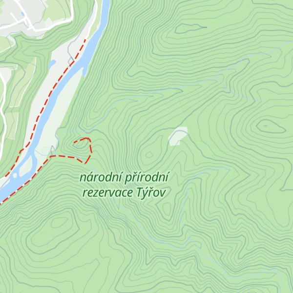 Map of Vápenný vrch