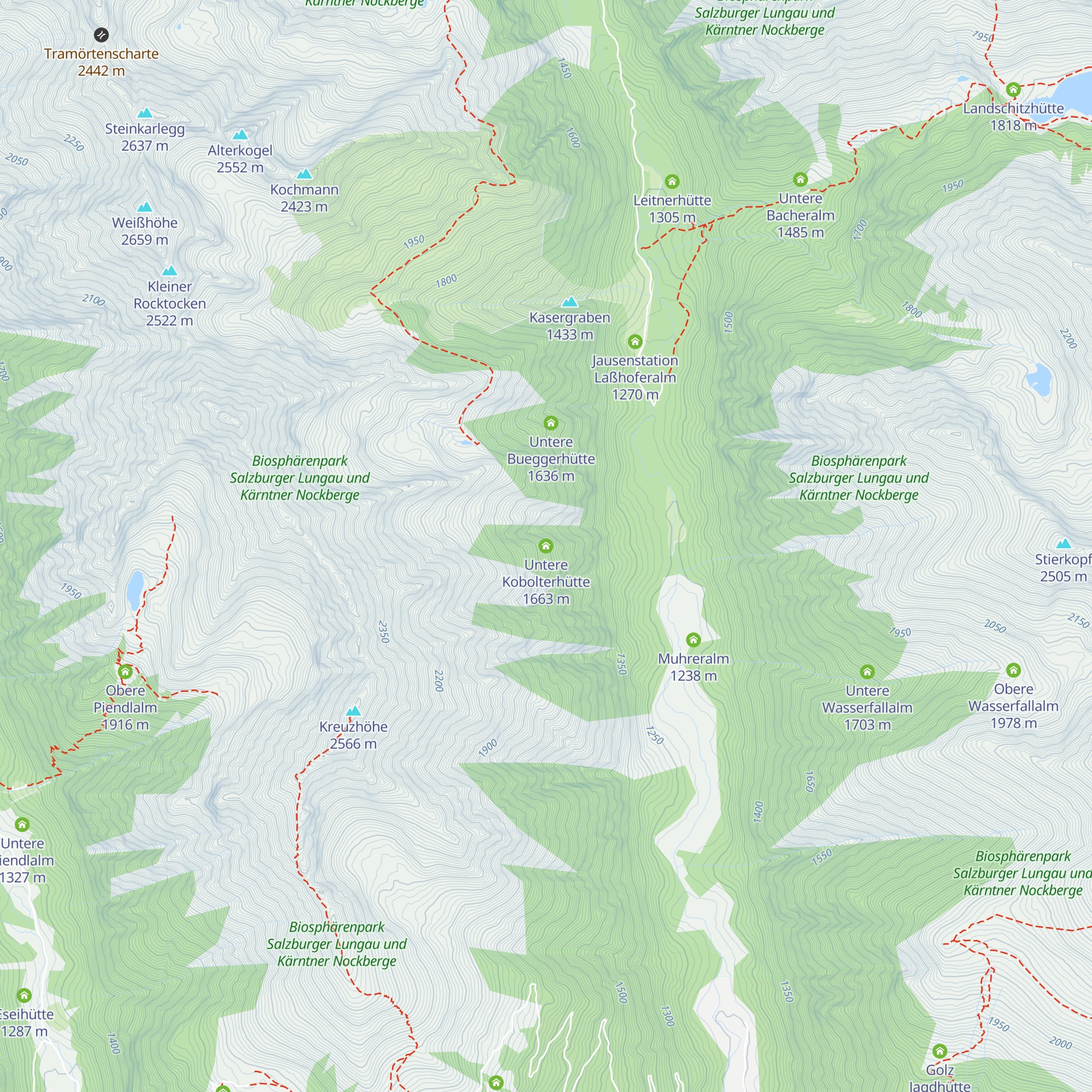 Untere Kobolterhütte map