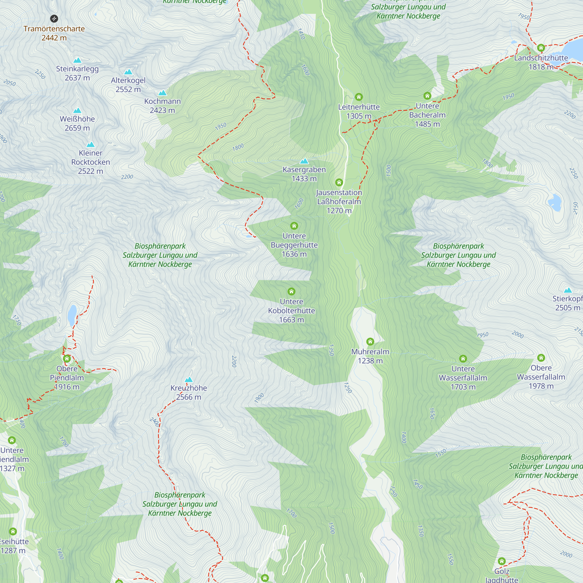 Untere Kobolterhütte map