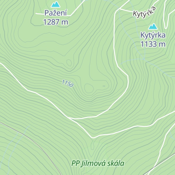 Map of Červený vrch