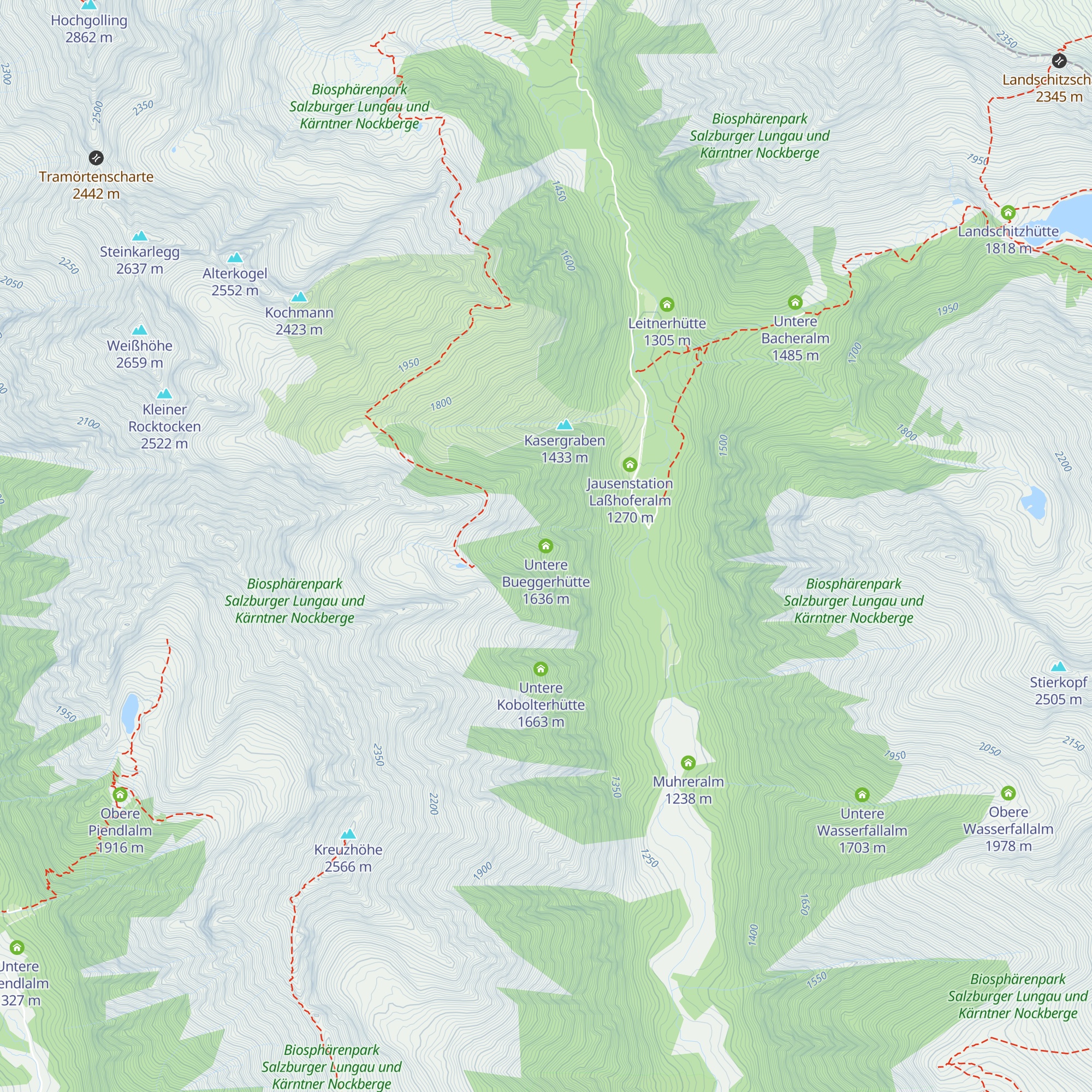 Untere Bueggerhütte map