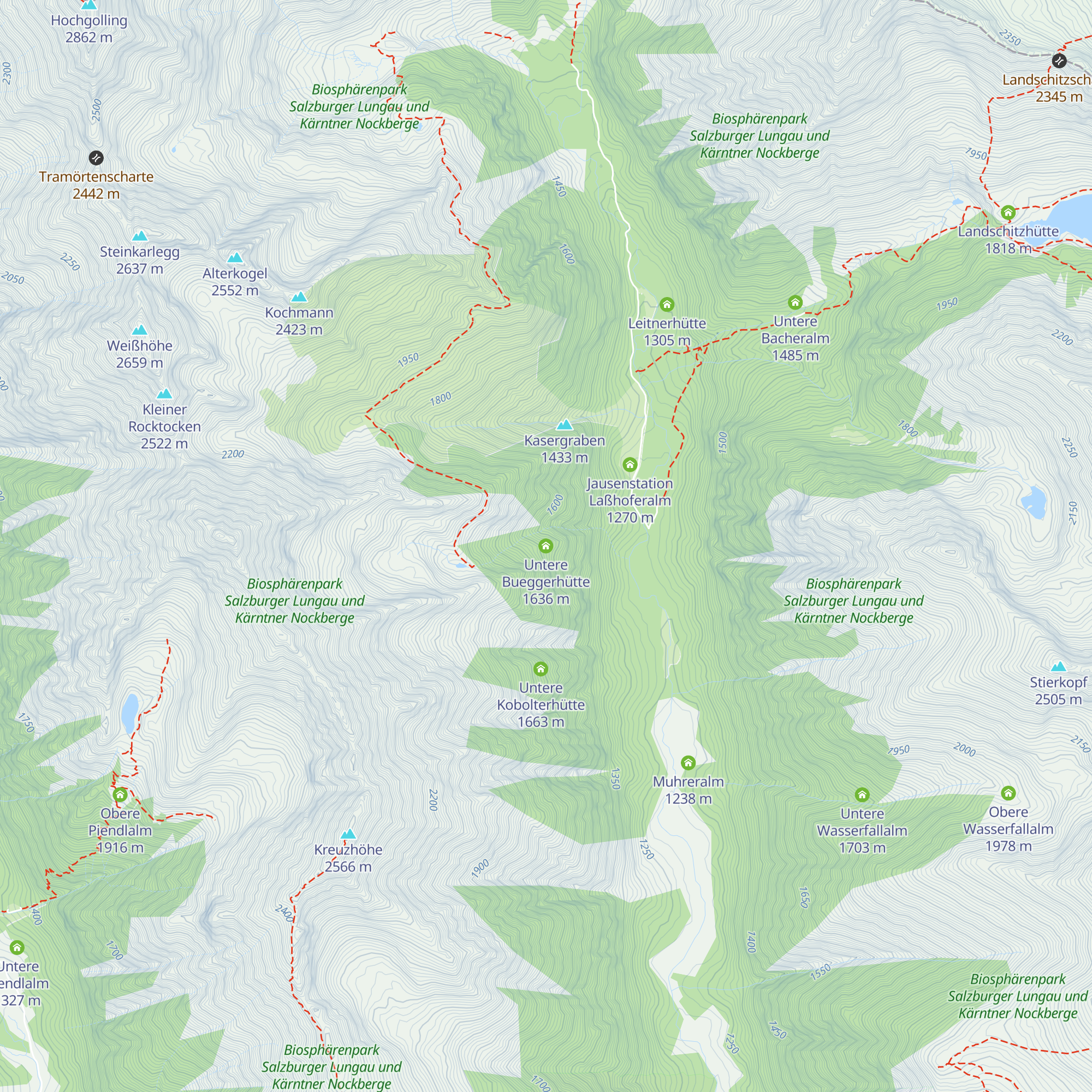 Untere Bueggerhütte map