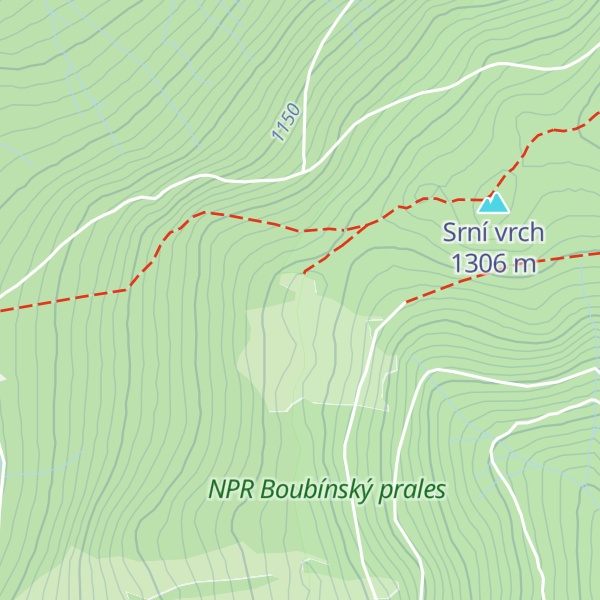 Map of Srní hlava
