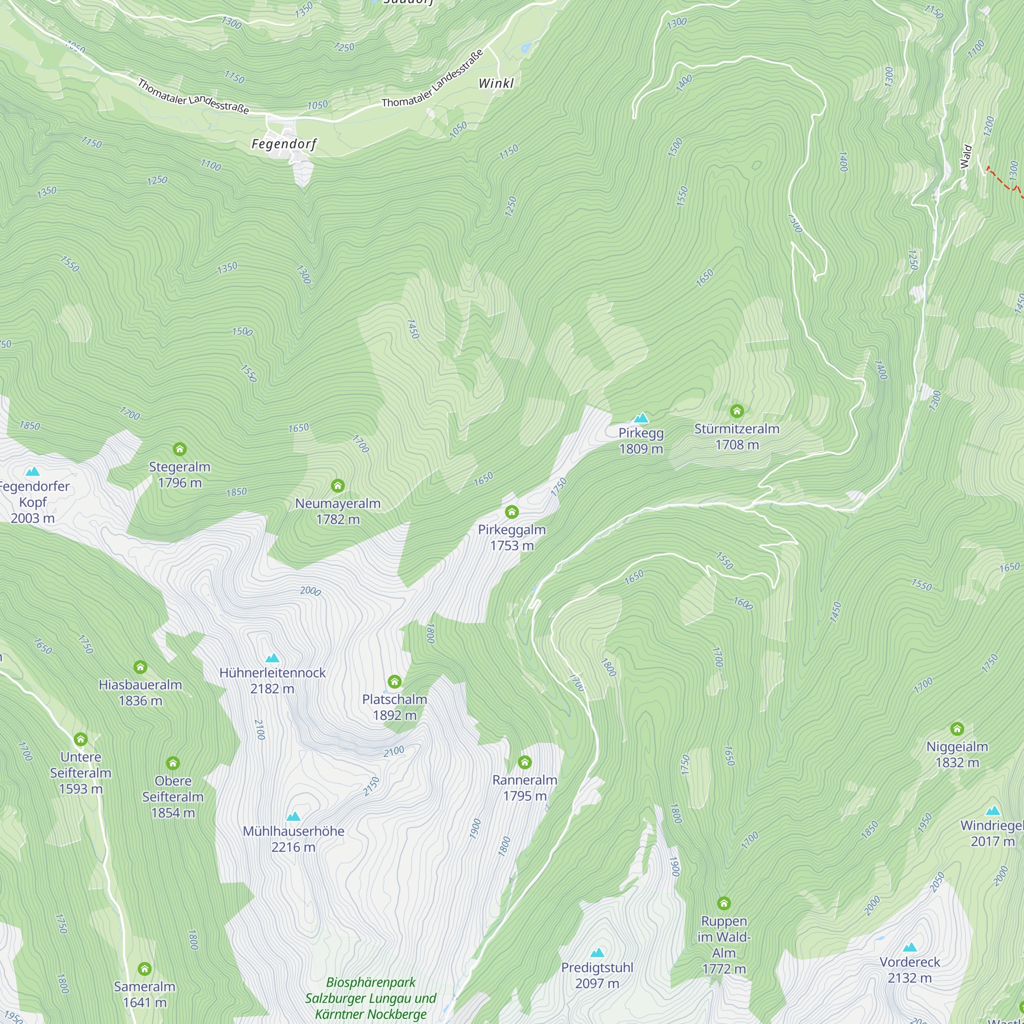 Pirkeggalm map