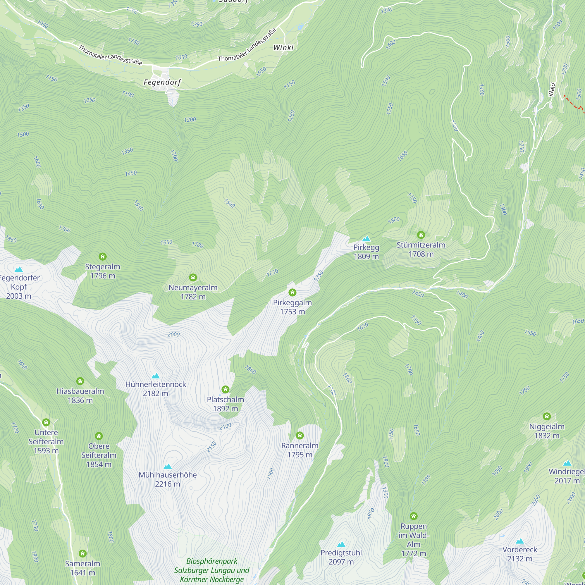 Pirkeggalm map