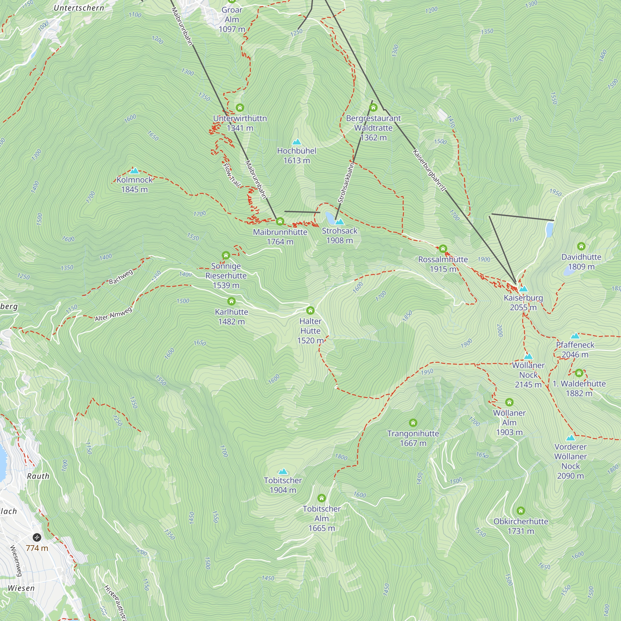 Halter Hütte map