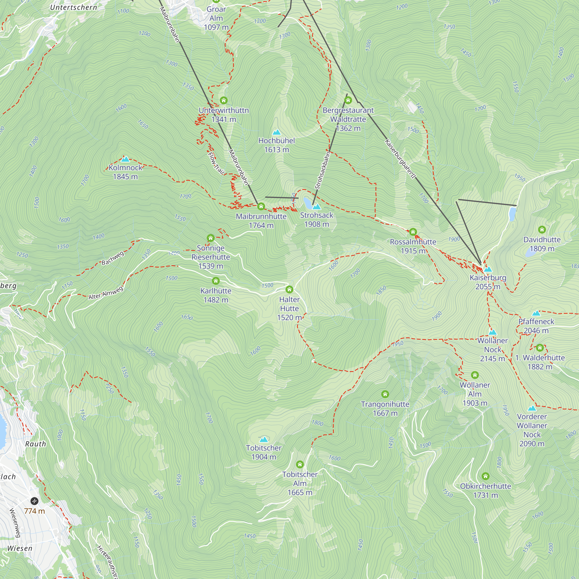 Halter Hütte map