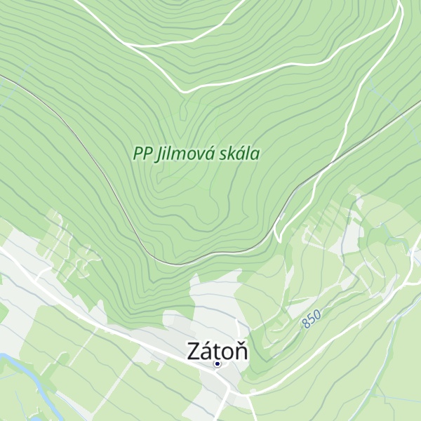 Map of Medvědí brloh