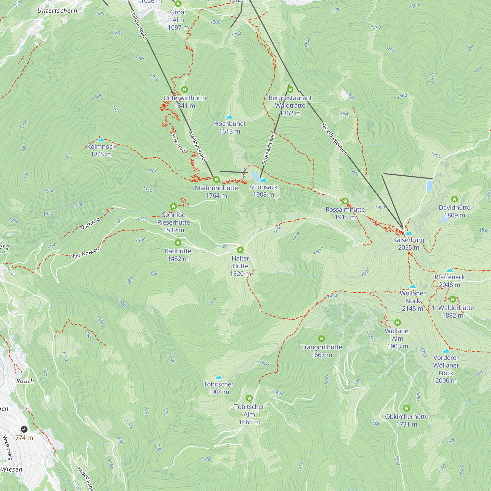 Wegerhütte map