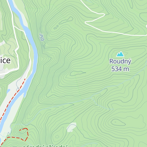 Map of Vysoký vrch