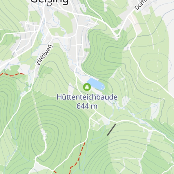 Map of Hüttenteichbaude