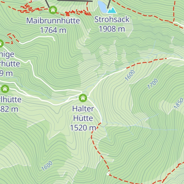 Map of Ledererhütte