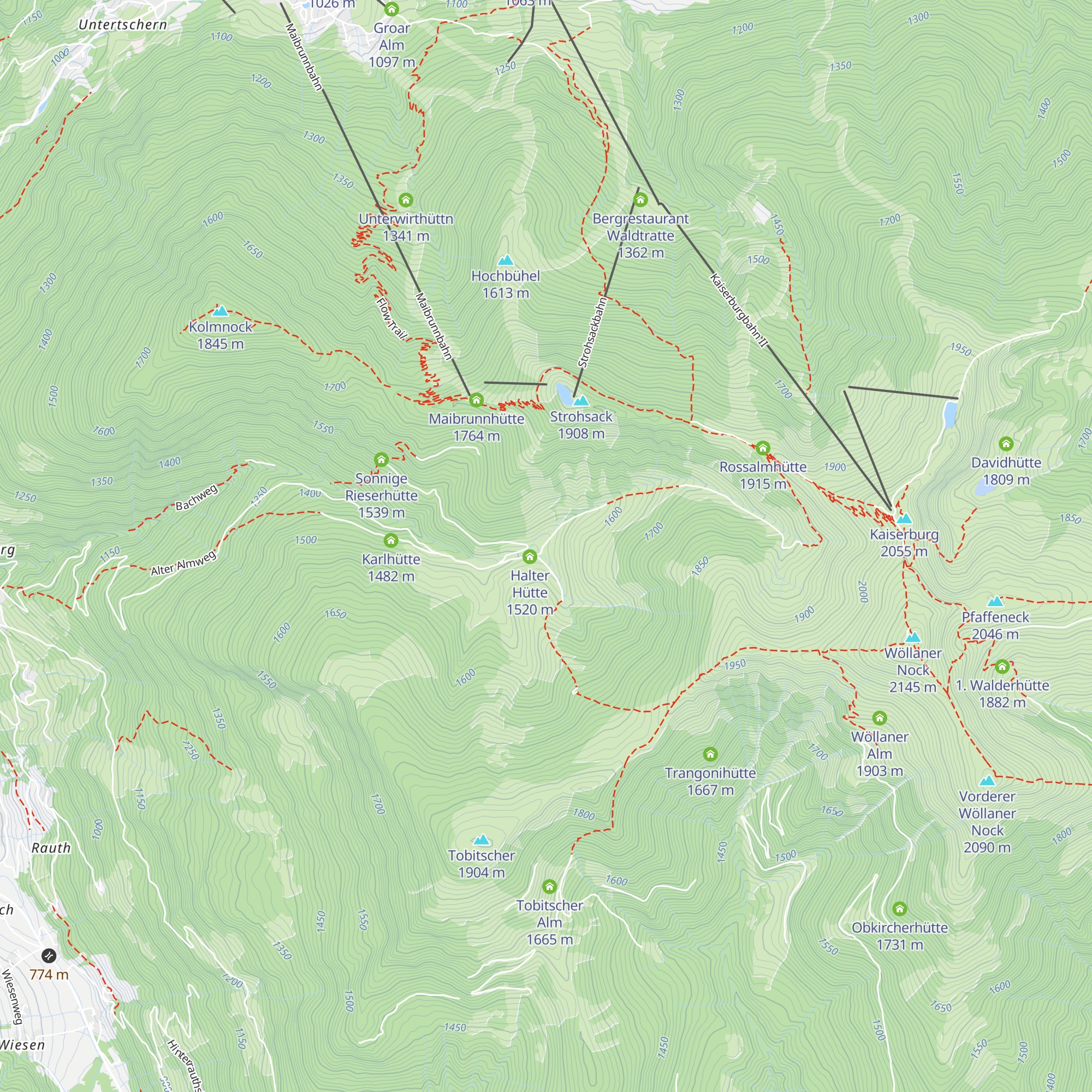 Ledererhütte map