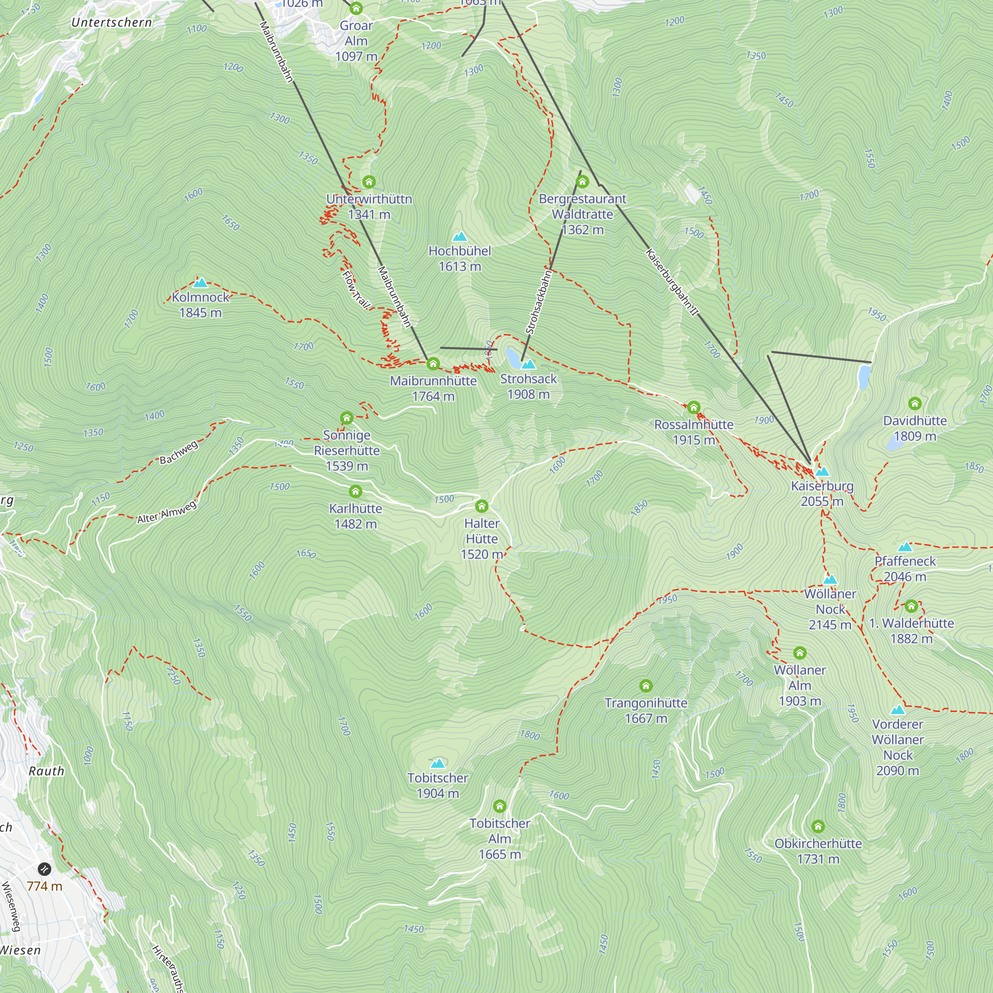 Ledererhütte map