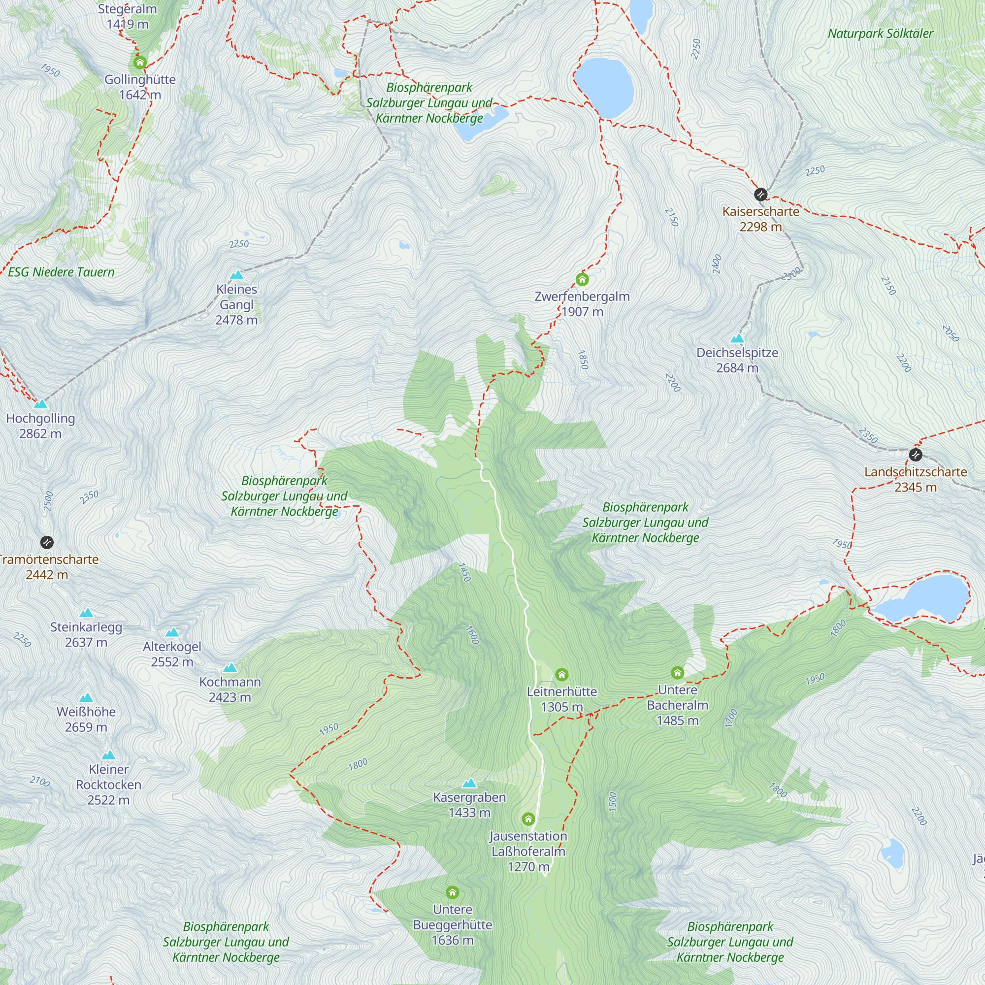 Untere Gamsenalm map