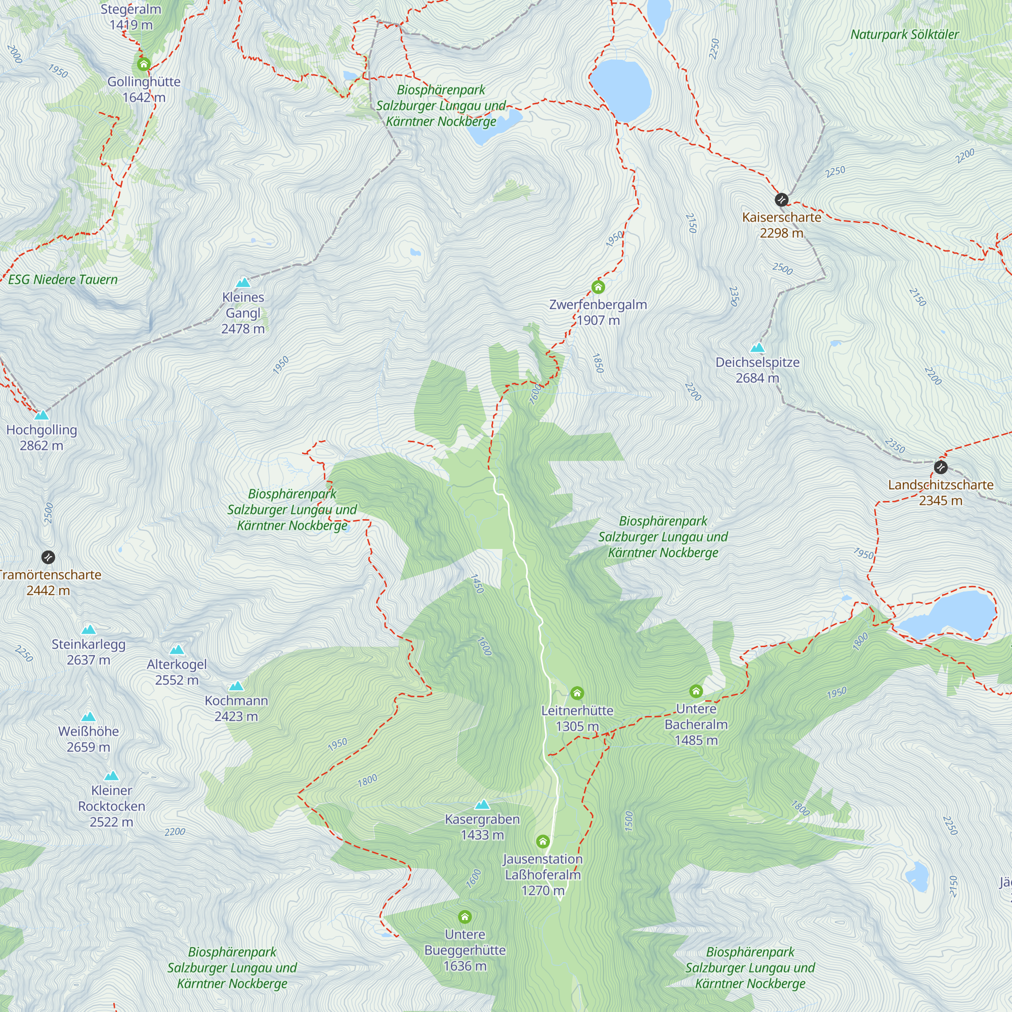 Untere Gamsenalm map