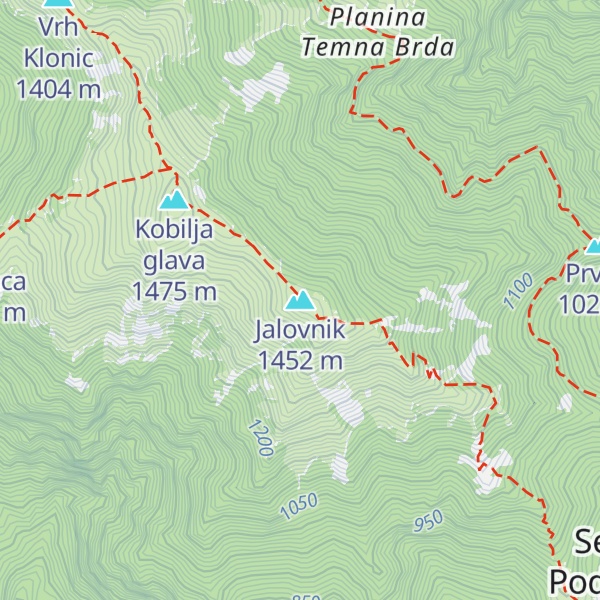 Map of Jalovnik