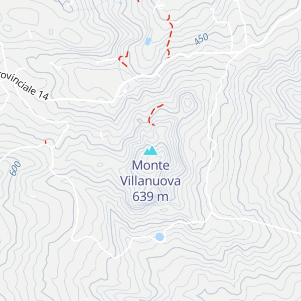 Map of Monte Villanuova
