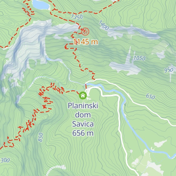 Map of Koča pri Savici
