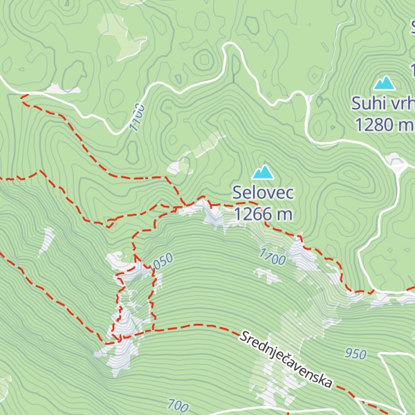 Map of Veliki rob