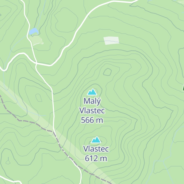 Map of Malý Vlastec