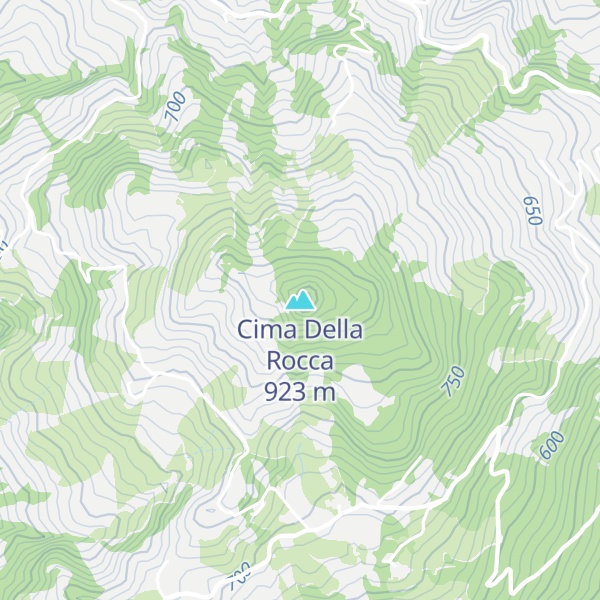 Map of Cima Della Rocca