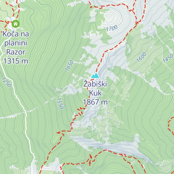 Map of Gradič