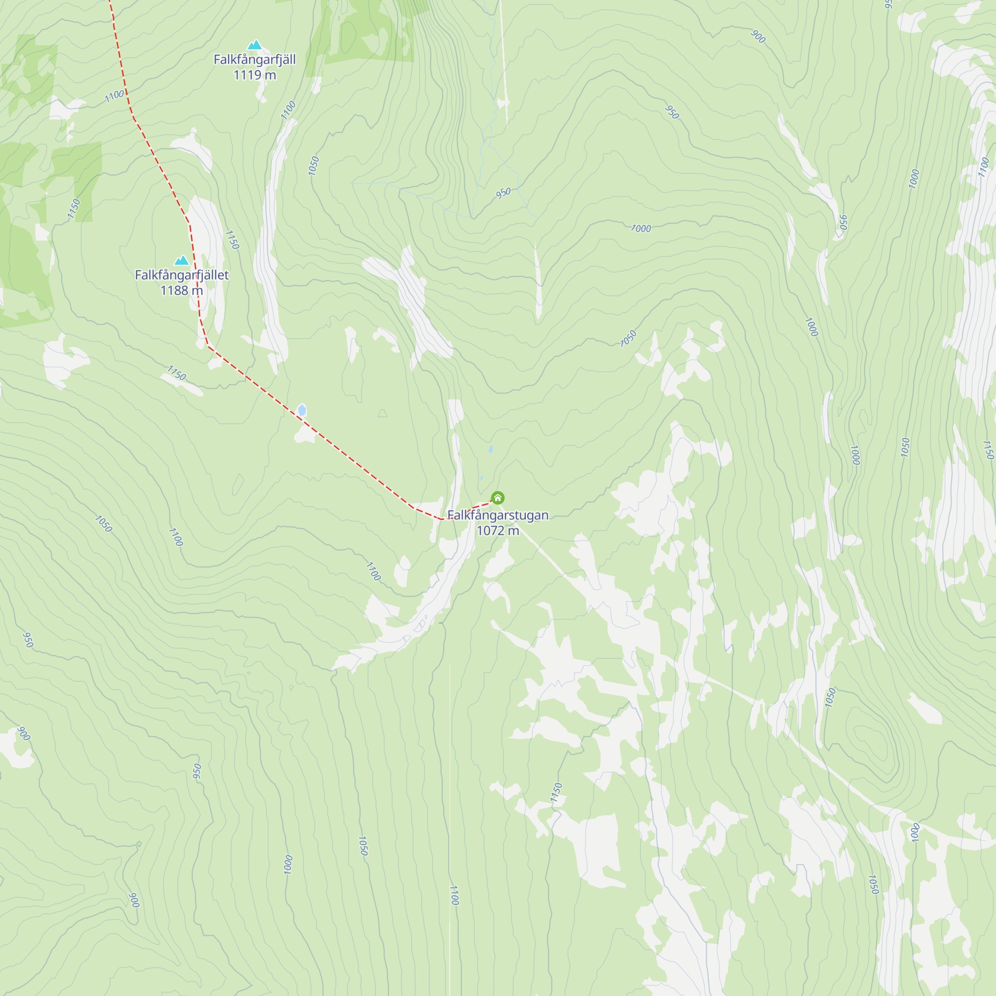 Falkfångarstugan map