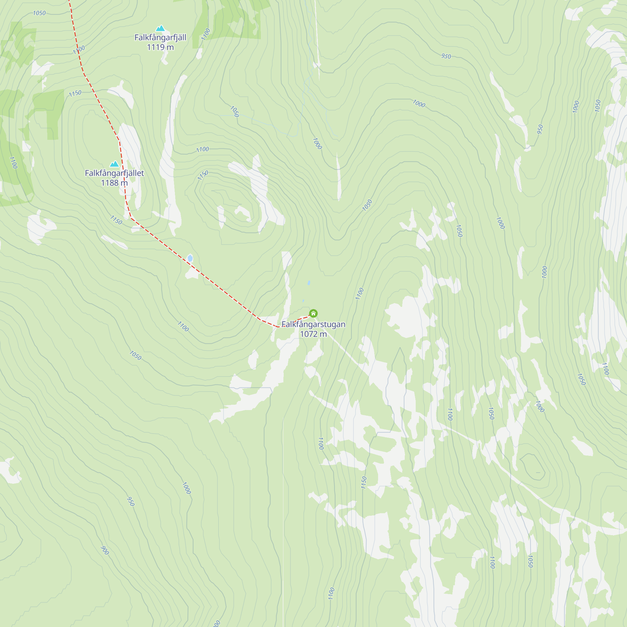 Falkfångarstugan map